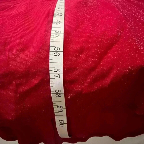 B Darlin Elegant Sparkly Red Evening Sparkle Dress - Picture 5 of 8